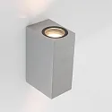 Außenwandleuchte LOGAN, IP44, Up/Down, Eckig, inkl. 2x GU10 LED 4W 2700K 345lm (schaltbar)