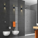 Steinhauer Steinhauer Outdoor wall luminaire LOGAN, 2 flames, GU10, oval, black