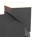 Steinhauer LED Außenwandleuchte JACK, IP67, 2x 6.5W 2700K 295lm, verstellbar, schwarz matt / Abdeckungen mattweiß