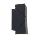 Steinhauer LED Außenwandleuchte JACK, IP67, 2x 6.5W 2700K 295lm, verstellbar, schwarz matt / Abdeckungen mattweiß