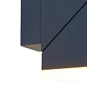 Steinhauer LED Außenwandleuchte JACK, IP67, 2x 6.5W 2700K 295lm, verstellbar, schwarz matt / Abdeckungen mattweiß