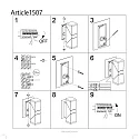 Steinhauer LED Außenwandleuchte JACK, IP67, 2x 6.5W 2700K 295lm, verstellbar, schwarz matt / Abdeckungen mattweiß