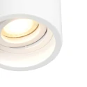 Steinhauer Aufbau-Downlight PÉLITE SPOT, Ø 8.5cm, GU10 max. 40W, starr, weiß matt  / innen schwarz