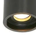 Steinhauer Aufbau-Downlight PÉLITE SPOT, Ø 8.5cm, GU10 max. 40W, starr, schwarz matt