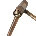 LED Deckenfluter ZODIAC, inkl. Leseleuchte mit Gelenkarm, 25+6W 2700K 2200+700lm, mit Touch-Dimmer, bronze