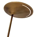 LED Deckenfluter ZODIAC, inkl. Leseleuchte mit Gelenkarm, 25+6W 2700K 2200+700lm, mit Touch-Dimmer, bronze