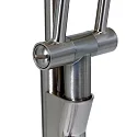 Steinhauer LED Deckenfluter ZODIAC, inkl. Leseleuchte mit Gelenkarm, 25+6W 2700K 2200+700lm, mit Touch-Dimmer, stahl gebürstet