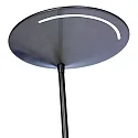 Steinhauer LED Deckenfluter ZODIAC, inkl. Leseleuchte mit Gelenkarm, 25+6W 2700K 2200+700lm, mit Touch-Dimmer, stahl gebürstet