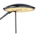 Steinhauer LED Deckenfluter ZODIAC, inkl. Leseleuchte mit Gelenkarm, 25+6W 2700K 2200+700lm, mit Touch-Dimmer, stahl gebürstet