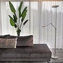 Steinhauer LED Deckenfluter ZODIAC, inkl. Leseleuchte mit Gelenkarm, 25+6W 2700K 2200+700lm, mit Touch-Dimmer, stahl gebürstet