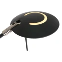 Steinhauer LED Deckenfluter ZODIAC, inkl. Leseleuchte mit Gelenkarm, 25+6W 2700K 2200+700lm, mit Touch-Dimmer, schwarz matt
