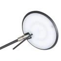 Steinhauer LED Deckenfluter ZODIAC, inkl. Leseleuchte mit Gelenkarm, 25+6W 2700K 2200+700lm, mit Touch-Dimmer, schwarz matt