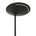 Steinhauer LED Deckenfluter ZODIAC, inkl. Leseleuchte mit Gelenkarm, 25+6W 2700K 2200+700lm, mit Touch-Dimmer, schwarz matt