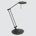 Steinhauer LED Tischleuchte ZODIAC, mit Gelenkarm, 6W 2700K 700lm, CRi >90, mit Touch-Dimmer, schwarz matt