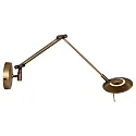 Steinhauer Wall luminaire ZODIAC LED, 1 flame, bronze