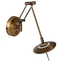 Steinhauer Wall luminaire ZODIAC LED, 1 flame, bronze