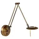 Steinhauer Wall luminaire ZODIAC LED, 1 flame, bronze