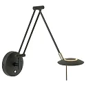 Steinhauer Steinhauer Wall luminaire ZODIAC LED, 1 flame, black