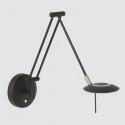 LED Wandleuchte ZODIAC, mit Gelenkarm, 6W 2700K 700lm, CRi >90, mit Touch-Dimmer, bronze