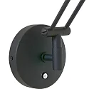 Steinhauer Steinhauer Wall luminaire ZODIAC LED, 1 flame, black