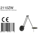 LED Wandleuchte ZODIAC, mit Gelenkarm, 6W 2700K 700lm, CRi >90, mit Touch-Dimmer, bronze