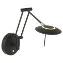 LED Wandleuchte ZODIAC, mit Gelenkarm, 6W 2700K 700lm, CRi >90, mit Touch-Dimmer, bronze