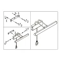 Steinhauer Wall luminaire LITHO LED, 1 flame, 60cm, bronze