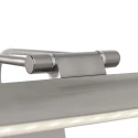 Steinhauer LED Bilderleuchte LITHO, 60cm, 9W 2200-4000K (CCT) 850lm, CRi >90, dimmbar, neigbar, Euro-Steckerkabel, stahl gebürstet