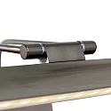 Steinhauer LED Bilderleuchte LITHO, 60cm, 9W 2200-4000K (CCT) 850lm, CRi >90, dimmbar, neigbar, Euro-Steckerkabel, stahl gebürstet