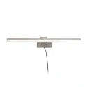 Steinhauer LED Bilderleuchte LITHO, 60cm, 9W 2200-4000K (CCT) 850lm, CRi >90, dimmbar, neigbar, Euro-Steckerkabel, stahl gebürstet