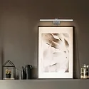 Steinhauer LED Bilderleuchte LITHO, 60cm, 9W 2200-4000K (CCT) 850lm, CRi >90, dimmbar, neigbar, Euro-Steckerkabel, stahl gebürstet