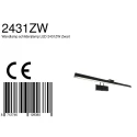 Steinhauer LED Bilderleuchte LITHO, 60cm, 9W 2200-4000K (CCT) 850lm, CRi >90, dimmbar, neigbar, Euro-Steckerkabel, schwarz matt