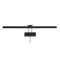 Steinhauer LED Bilderleuchte LITHO, 60cm, 9W 2200-4000K (CCT) 850lm, CRi >90, dimmbar, neigbar, Euro-Steckerkabel, schwarz matt