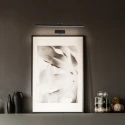 Steinhauer LED Bilderleuchte LITHO, 60cm, 9W 2200-4000K (CCT) 850lm, CRi >90, dimmbar, neigbar, Euro-Steckerkabel, schwarz matt