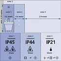 Mexlite Aufbaustrahler UPROUND, IP44, 2-flammig, inkl. 2x GU10 LED 4.6W 2200-2700K 480lm (D2W), dreh- und neigbar, stahl gebürstet