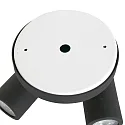 Mexlite Aufbaustrahler UPROUND, IP44, 2-flammig, inkl. 2x GU10 LED 4.6W 2200-2700K 480lm (D2W), dreh- und neigbar, schwarz matt