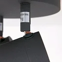 Mexlite Aufbaustrahler UPROUND, IP44, 2-flammig, inkl. 2x GU10 LED 4.6W 2200-2700K 480lm (D2W), dreh- und neigbar, schwarz matt