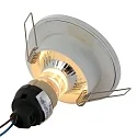 Steinhauer Einbaustrahler PÉLITE SPOT, IP44, Ø 8.5cm, GU10 max.40W, starr, Aluminium / Glas klar, weiß matt