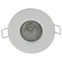 Steinhauer Einbaustrahler PÉLITE SPOT, IP44, Ø 8.5cm, GU10 max.40W, starr, Aluminium / Glas klar, weiß matt