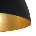 Steinhauer Steinhauer Pendant luminaire SEMICIRKEL, 1 flame, 50cm, black