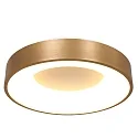 Steinhauer LED Deckenleuchte RINGLEDE, Ø 48cm, 40W 2700K 3600lm, direkt / indirekt, dimmbar, gold matt