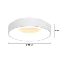 Steinhauer LED Deckenleuchte RINGLEDE, Ø 48cm, 40W 2700K 3600lm, direkt / indirekt, dimmbar, weiß matt