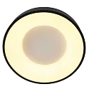 ceiling luminaire RINGLEDE - Ø 48CM large, round, direct / indirect IP20, black matt dimmable