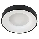 ceiling luminaire RINGLEDE - Ø 48CM large, round, direct / indirect IP20, black matt dimmable