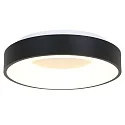 ceiling luminaire RINGLEDE - Ø 48CM large, round, direct / indirect IP20, black matt dimmable