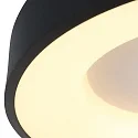 ceiling luminaire RINGLEDE - Ø 48CM large, round, direct / indirect IP20, black matt dimmable