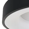 ceiling luminaire RINGLEDE - Ø 48CM large, round, direct / indirect IP20, black matt dimmable