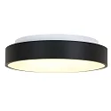 ceiling luminaire RINGLEDE - Ø 48CM large, round, direct / indirect IP20, black matt dimmable