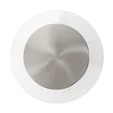 Steinhauer LED Wand- und Deckenleuchte LIDO, indirekt, mit Loch-Diffusor, 8W 2700K 700lm, CRi >90, verstellbar, dimmbar, stahl gebürstet