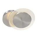 Steinhauer LED Wand- und Deckenleuchte LIDO, indirekt, mit Loch-Diffusor, 8W 2700K 700lm, CRi >90, verstellbar, dimmbar, stahl gebürstet